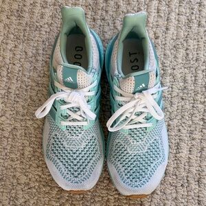 Adidas Ultraboost 1.0 Mint and White Womens Running Shoes